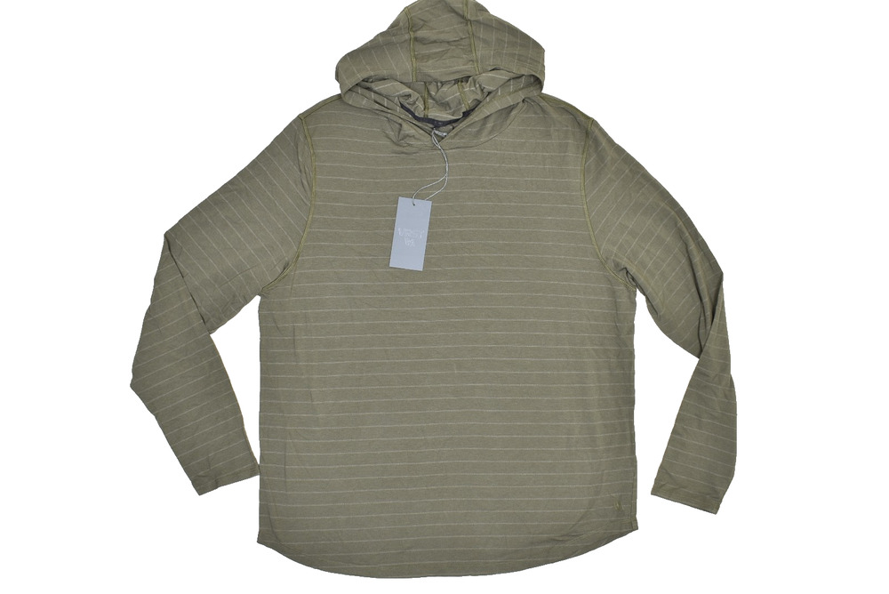 NEW VRST Essential Hoodie Striped UV Protection Long Sleeve Lightweight Size L